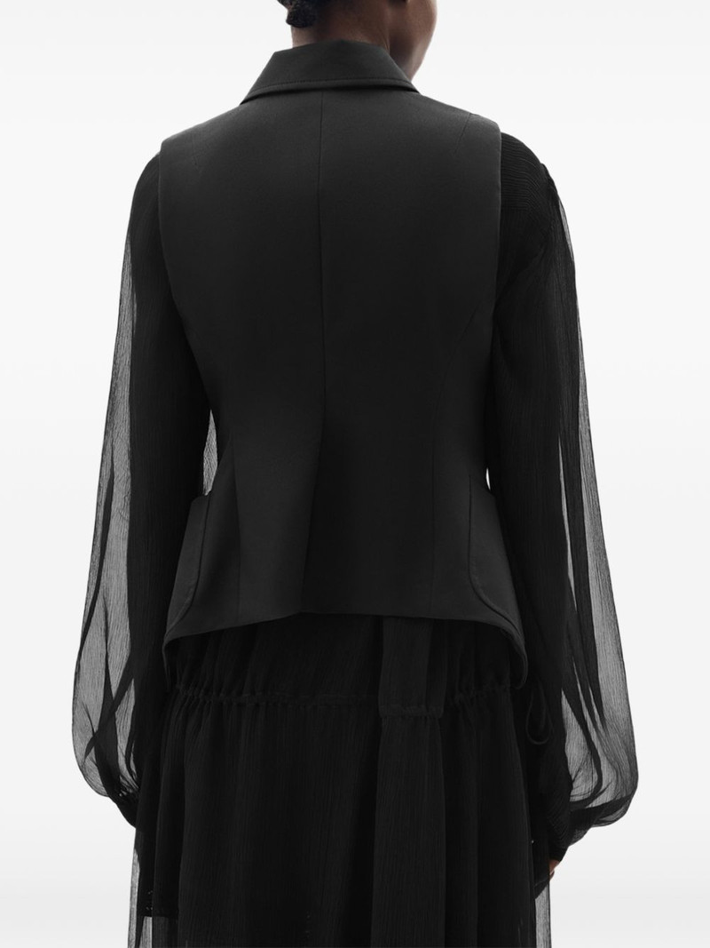 Lune button open-front waistcoat 3