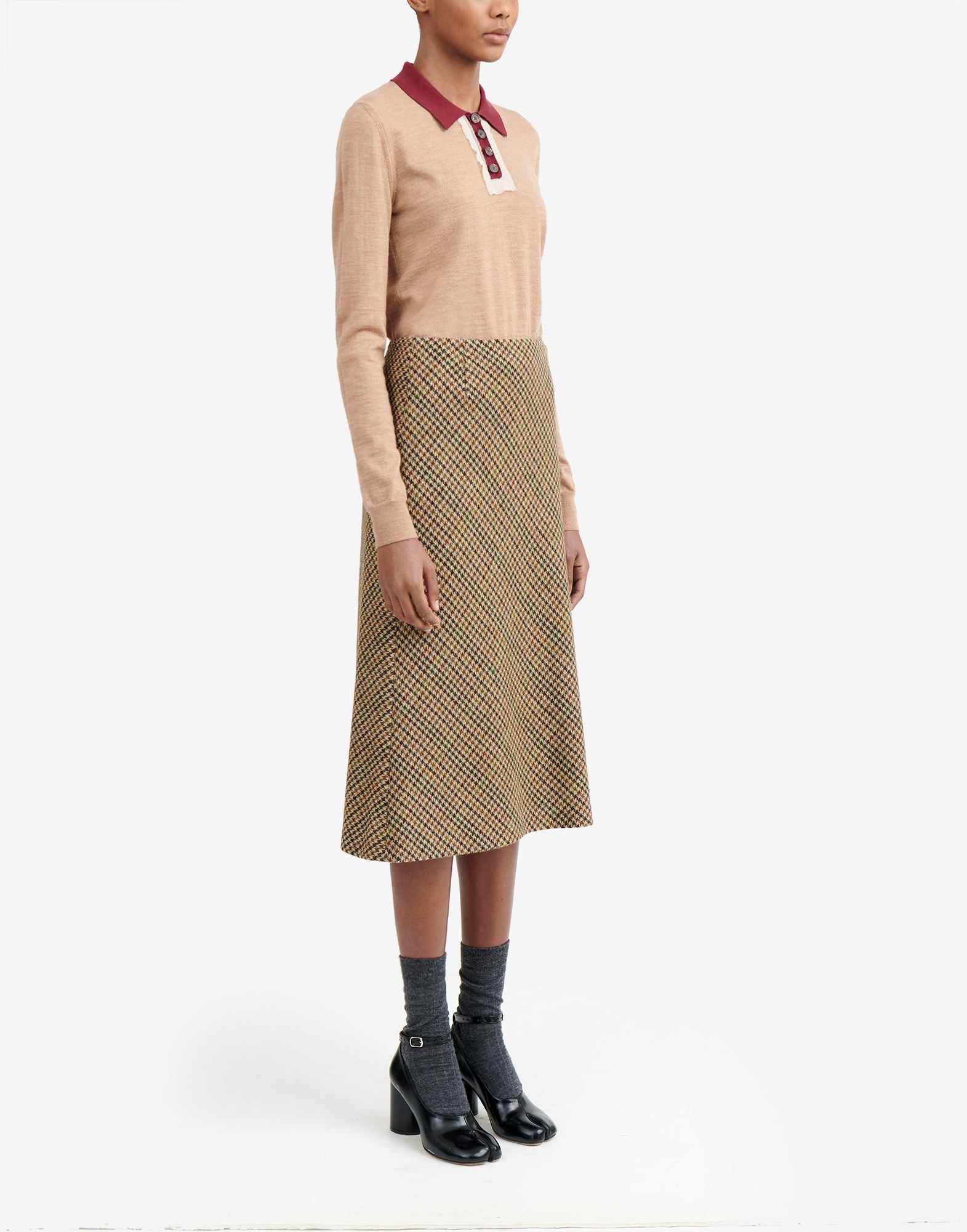 Houndstooth skirt - 3