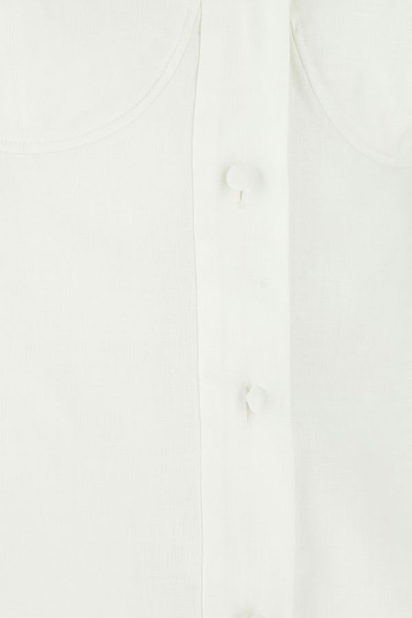 White linen top - 6