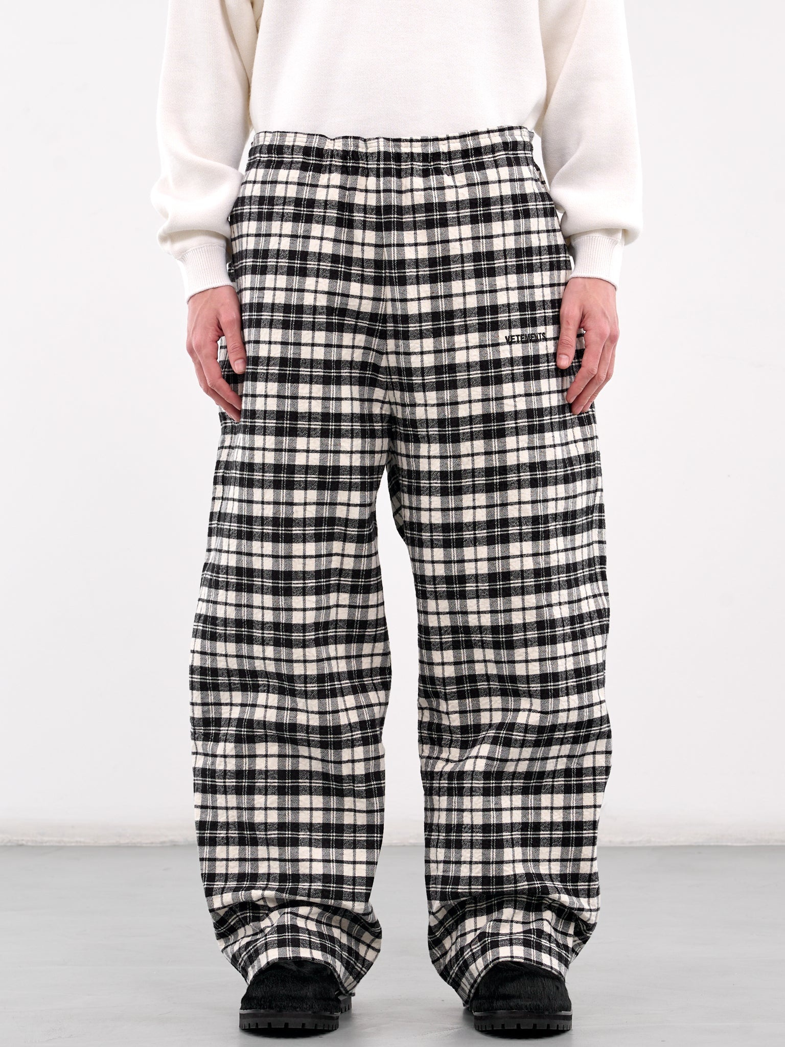 Metalized Wrinkled Pajama Pants - 1