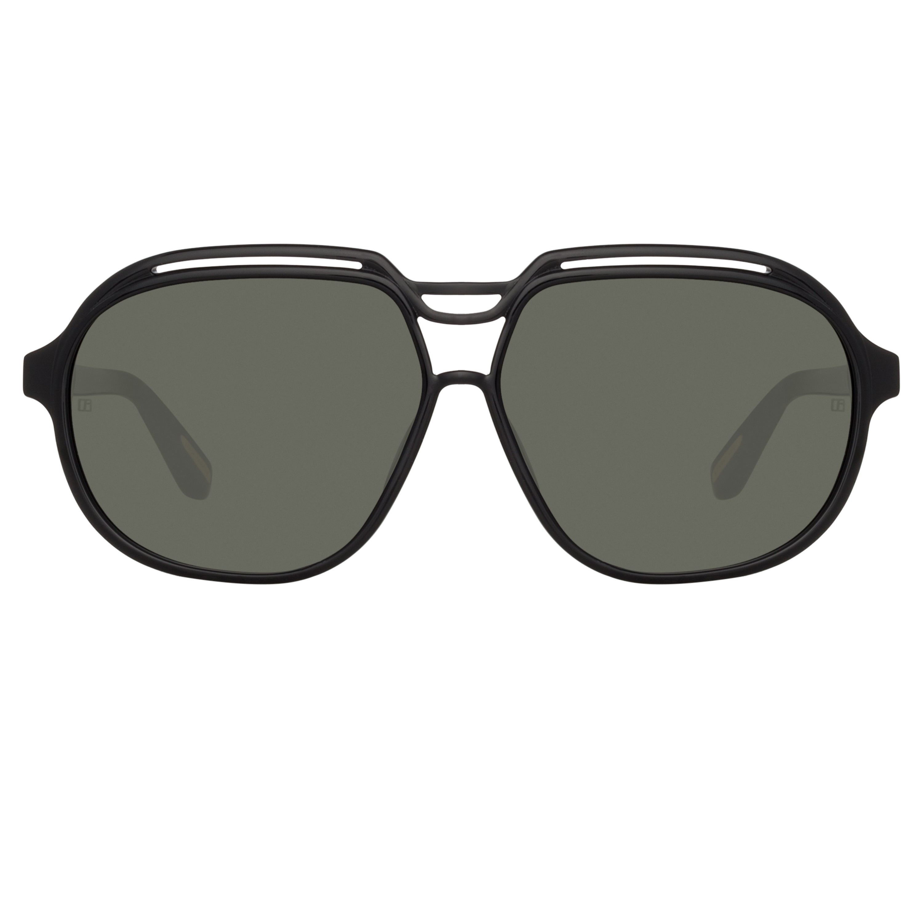 RAPHAEL AVIATOR SUNGLASSES IN BLACK - 1