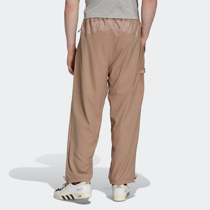 Men's adidas originals Printing Logo Zipper Pocket Straight Sports Pants/Trousers/Joggers Brown HK27 - 3