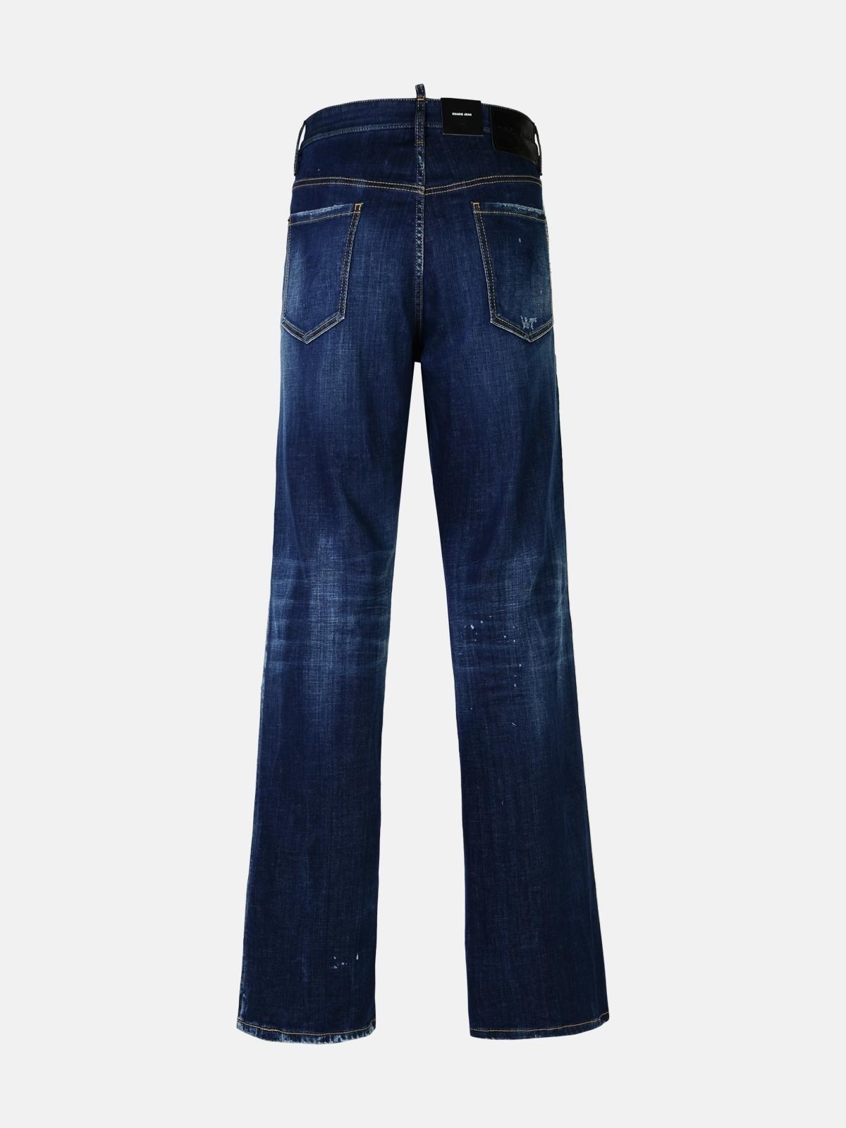 'ROADIE' BLUE COTTON DENIM JEANS - 3