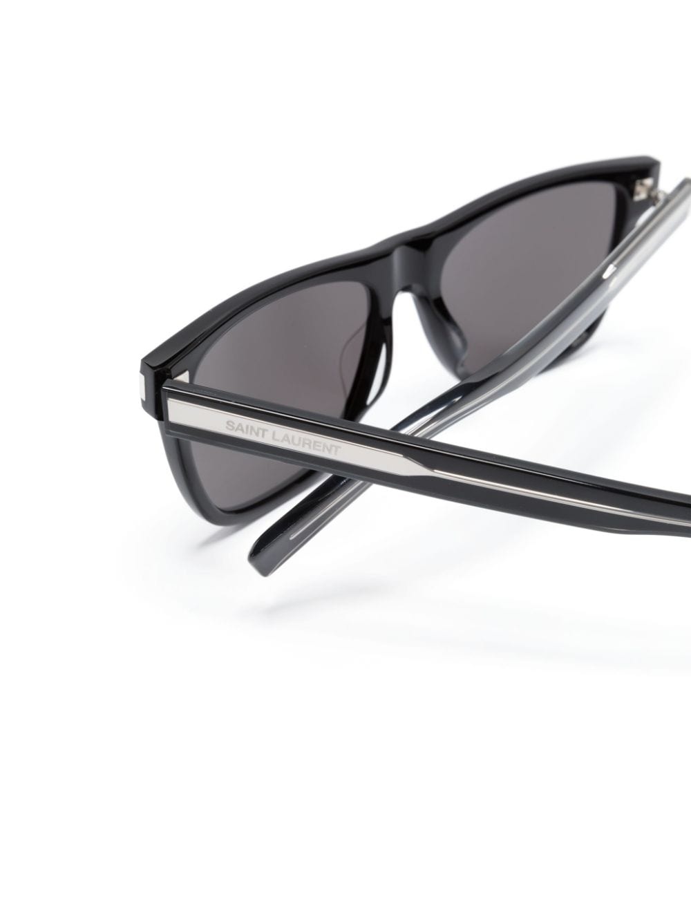 logo-engraved square-frame sunglasses - 3