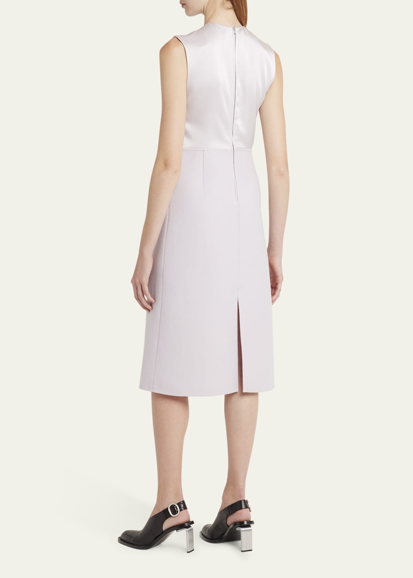 A-Line Wool Midi Dress - 3
