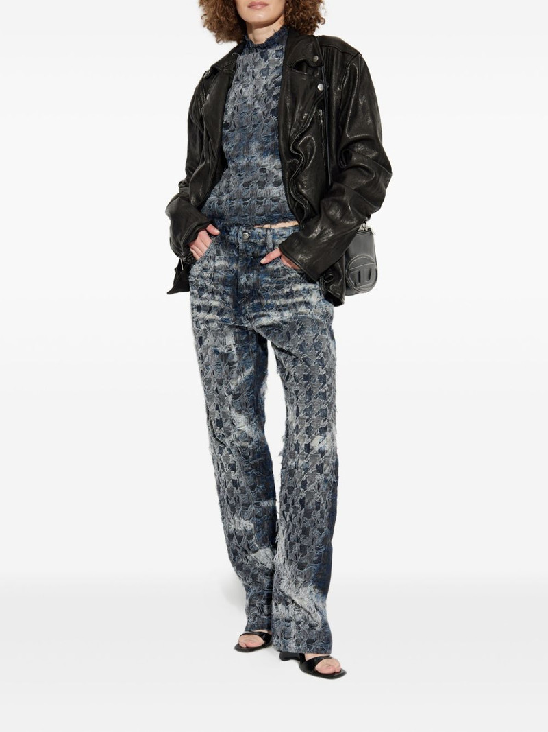 Diesel frayed-effect jeans outlook