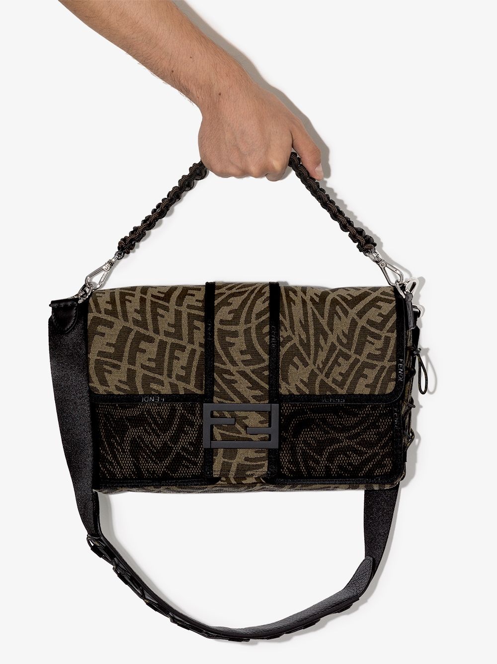 Vertigo jacquard baguette bag - 3