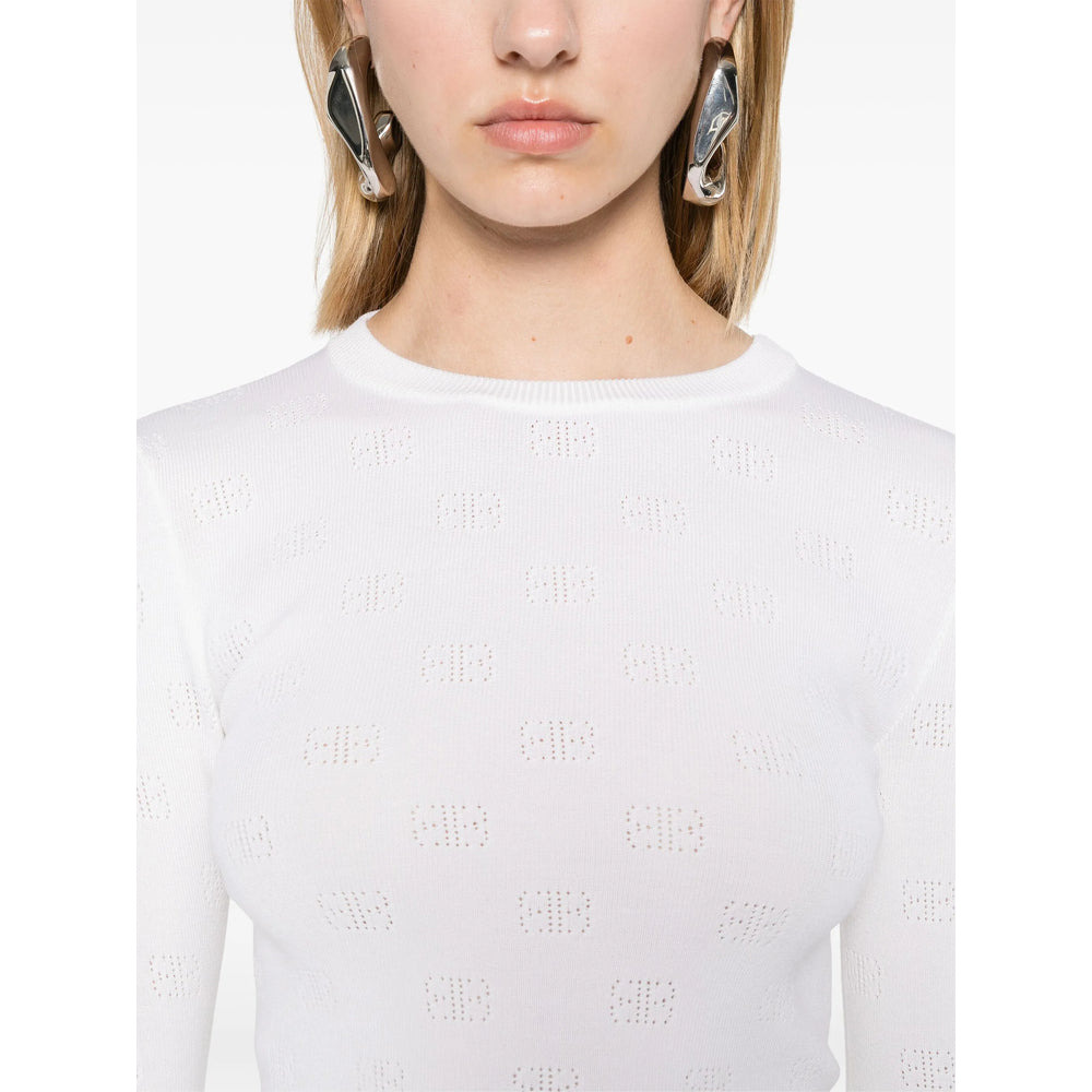 Balenciaga White Knitwear - Jumpers Women - 4