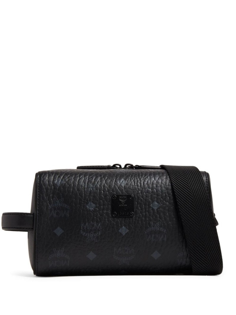 Ottomar logo-print clutch bag 1
