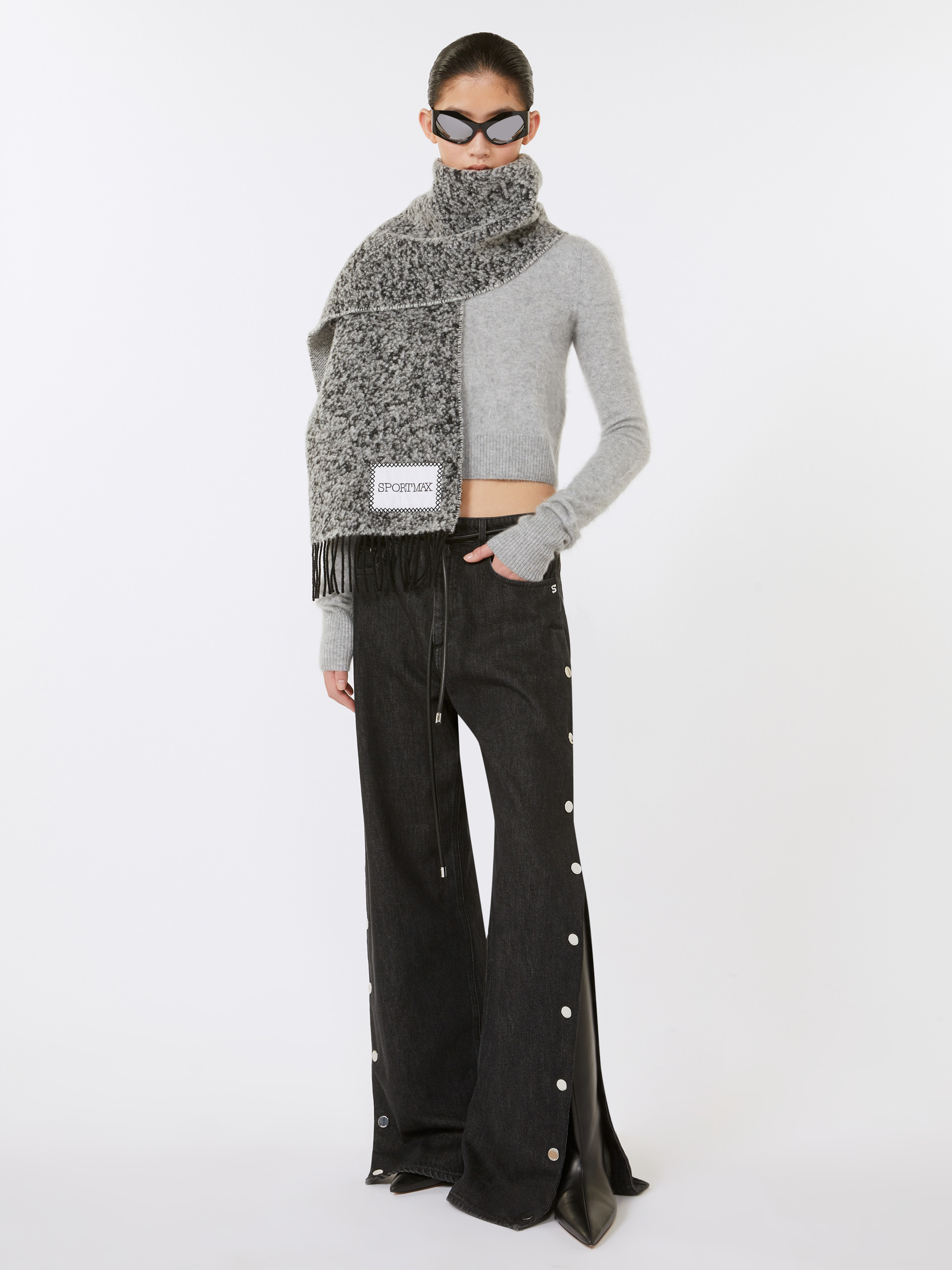 LIRICHE Scarf with fringes - 4