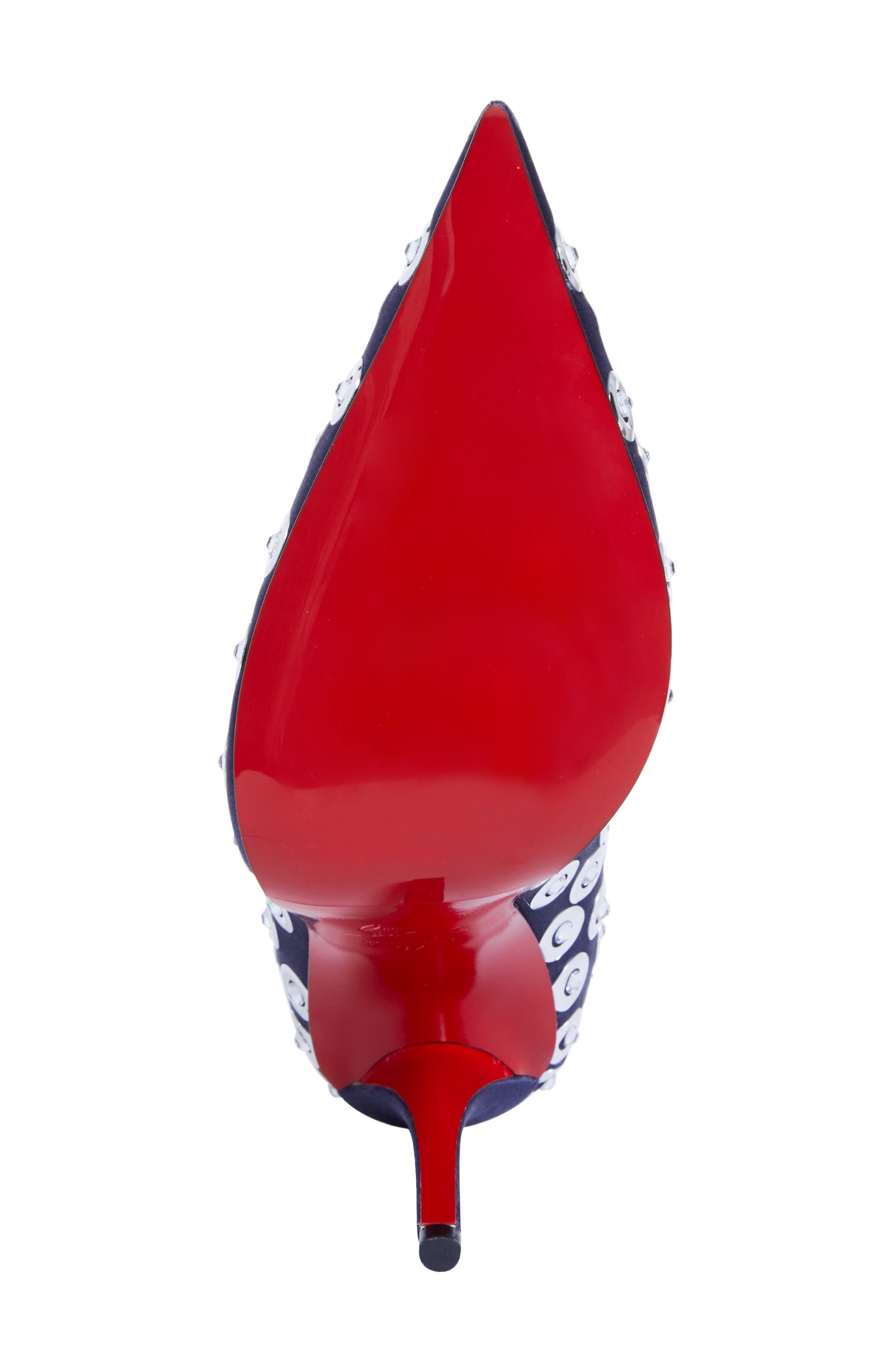 Christian Louboutin Miss Z Boum Boum Mirror Pump in Zaffiro/Sv-Cry/Lin at Nordstrom - 6