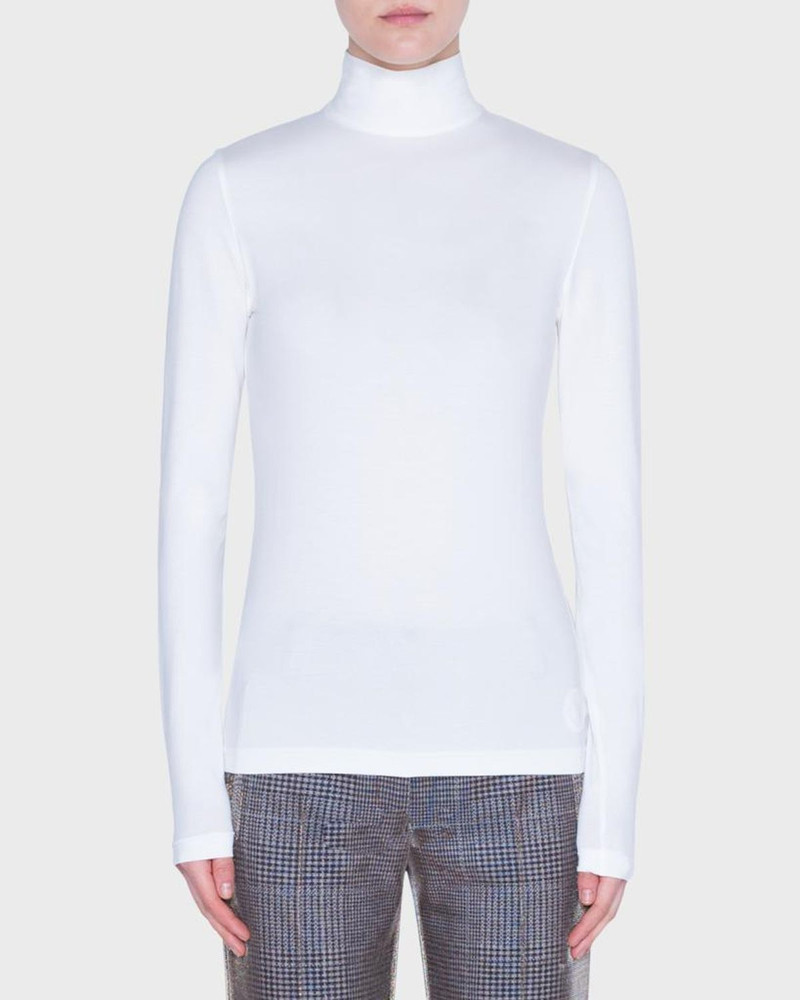Turtleneck Long-Sleeve Modal-Stretch Top 3