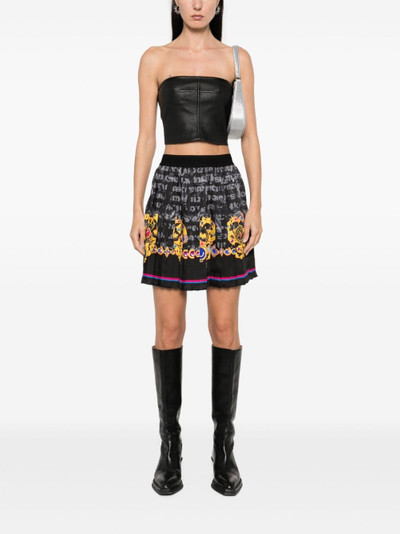 VERSACE JEANS COUTURE Heart Couture-print skirt outlook