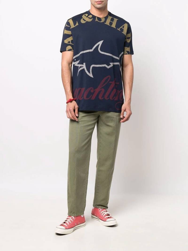 Paul & Shark maxi logo-print T-shirt outlook