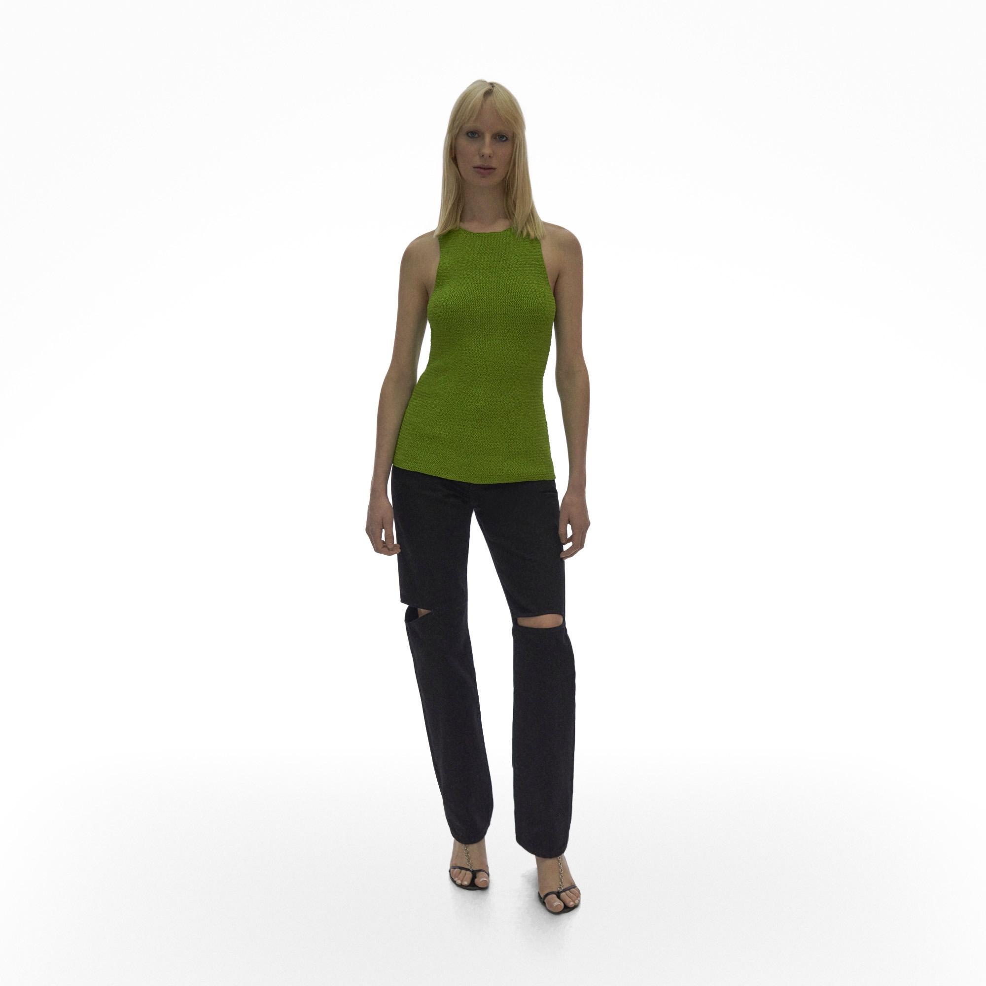 RIBBON KNIT TANK - 2