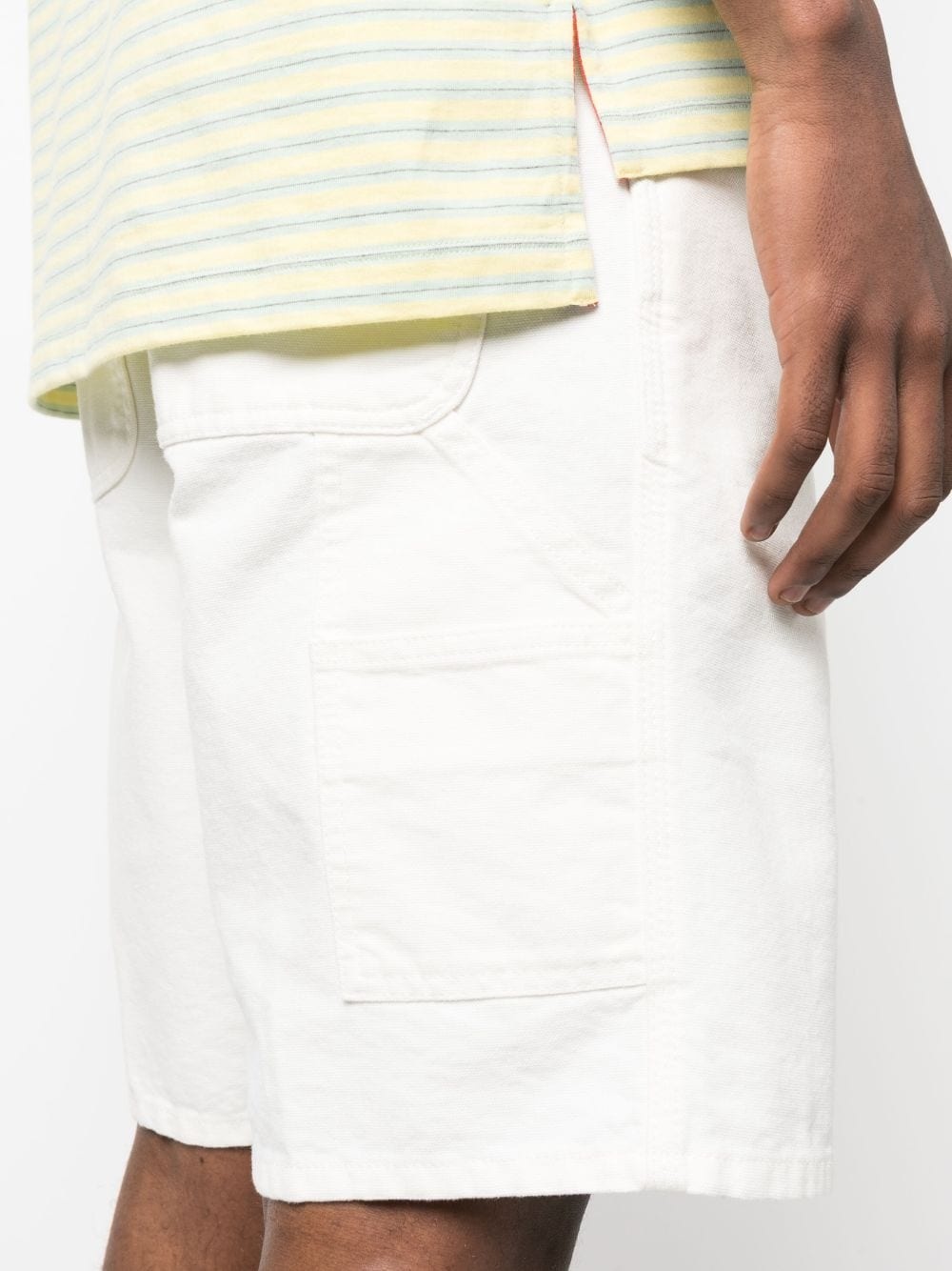logo-patch cotton bermuda shorts - 5