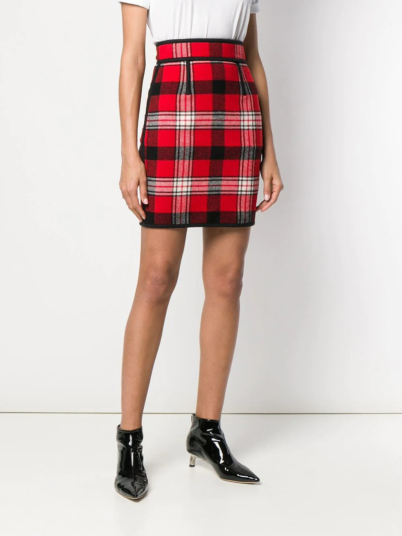 checkered pencil skirt 3