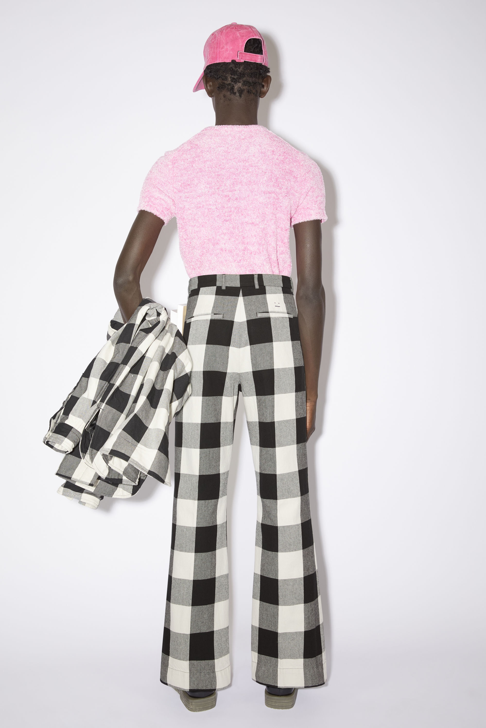 Check trousers - Black/white - 3
