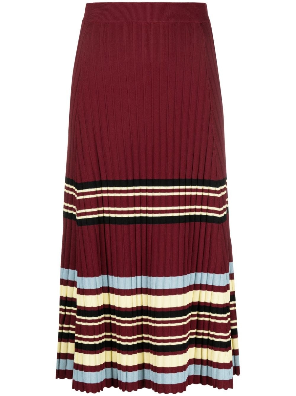 Wander pleated knitted midi skirt - 1