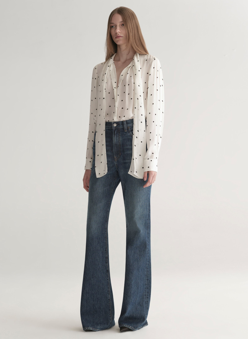 Viv Polka Dot Silk Top 6