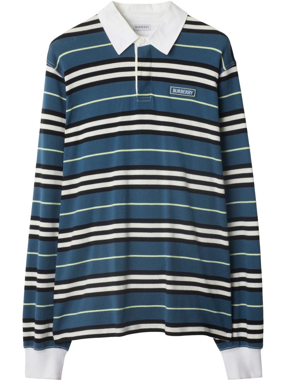 striped polo shirt - 1