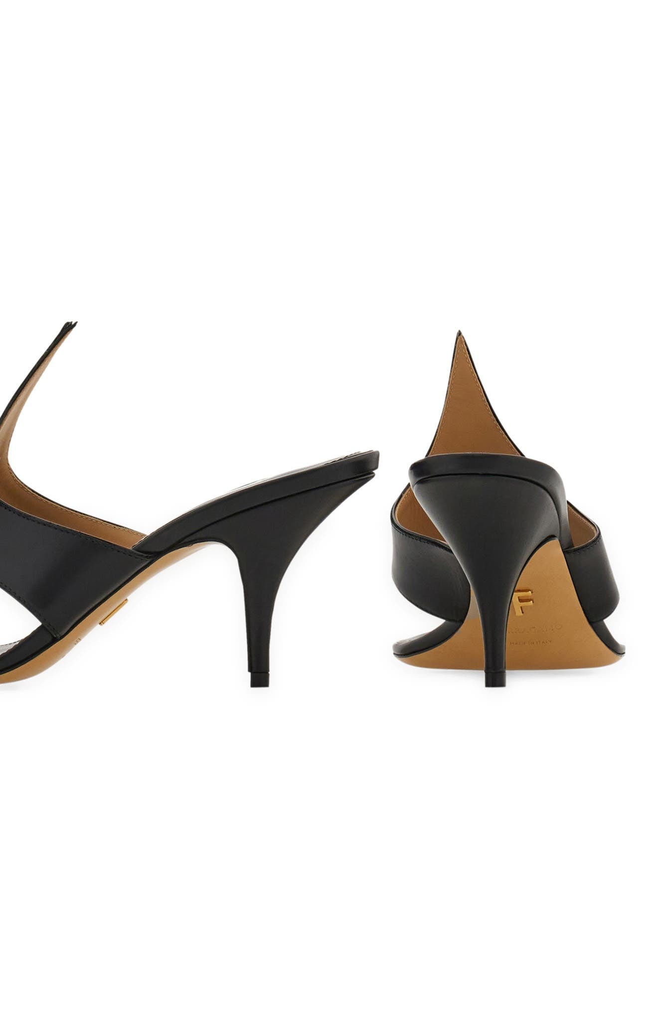 FERRAGAMO Fiamma Sandal in Nero/Biscotto at Nordstrom - 3