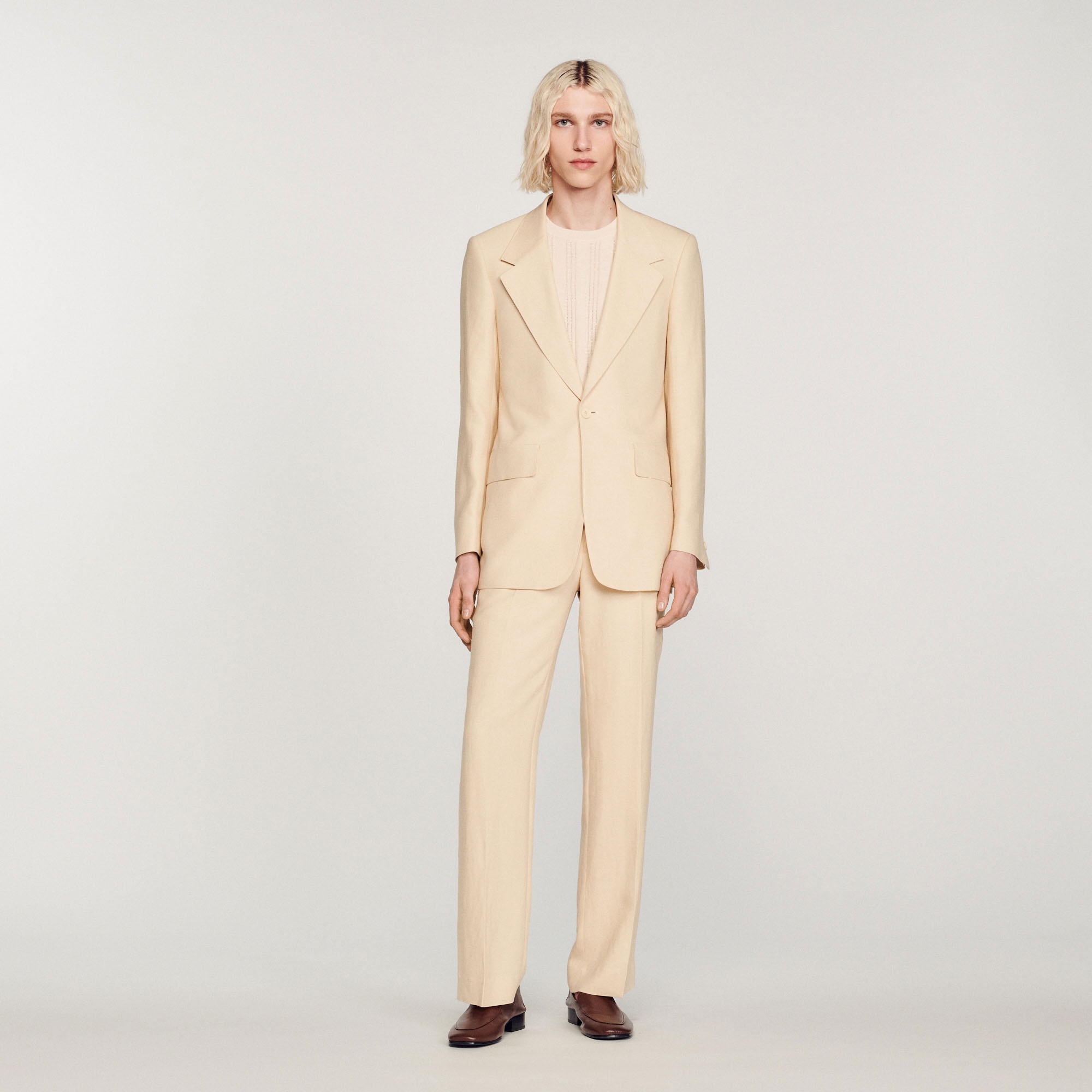 Linen suit jacket - 3