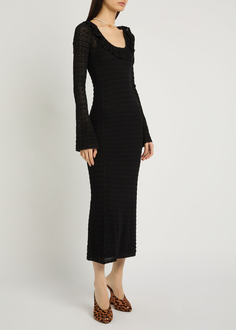 LoveShackFancy Loveshackfancy Tawnie Pointelle Fine-knit Midi Dress outlook