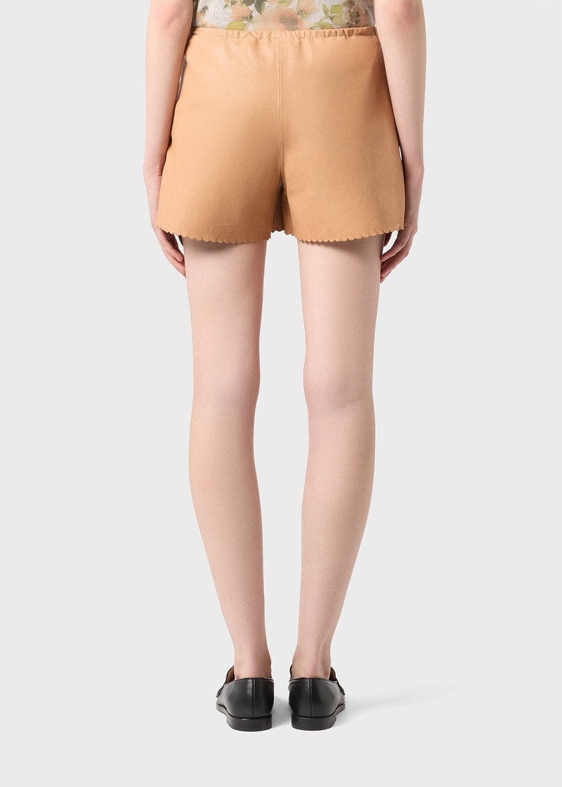 LEATHER SHORTS WITH VENTS 4