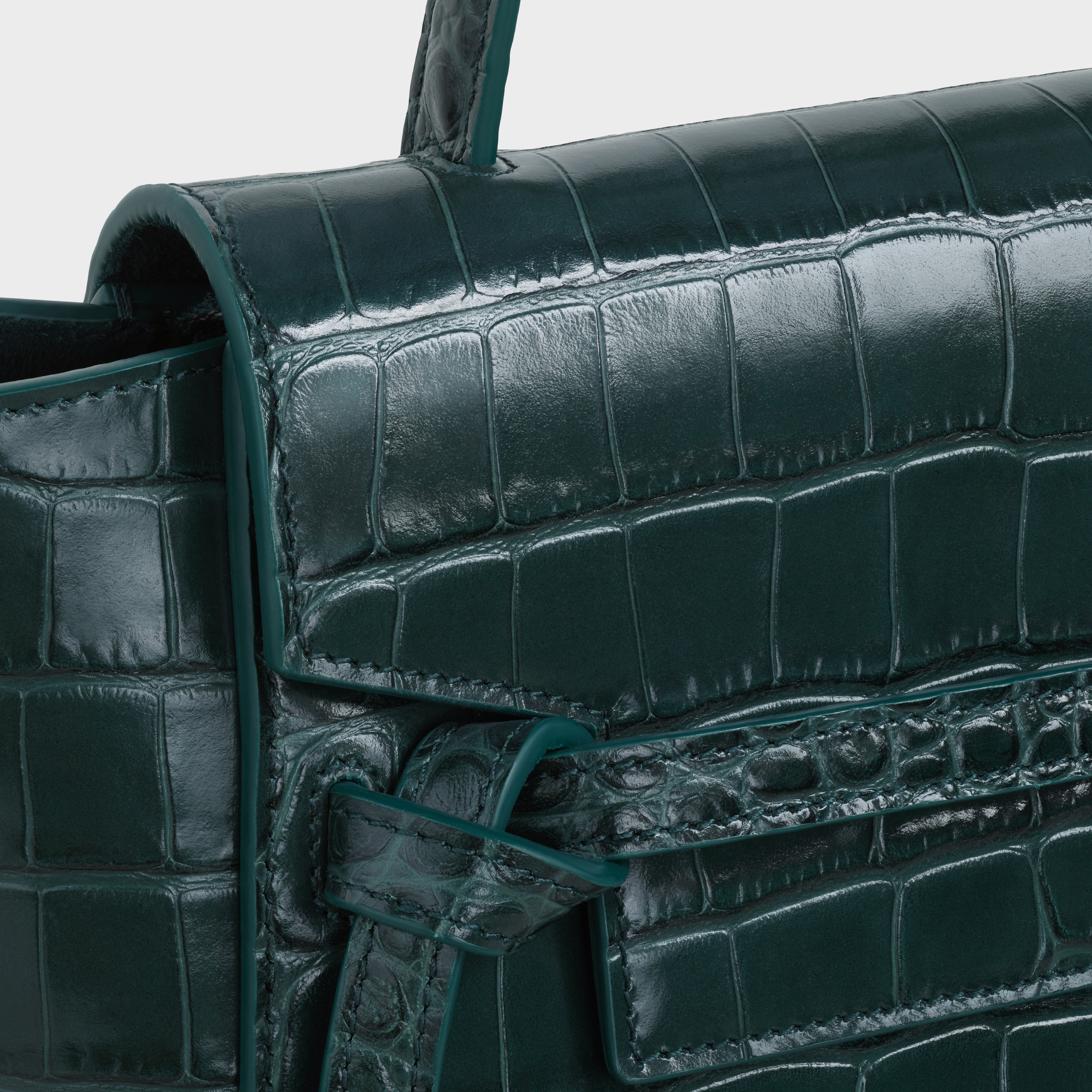 Nano Belt bag in Crocodile Embossed Calfskin - 4