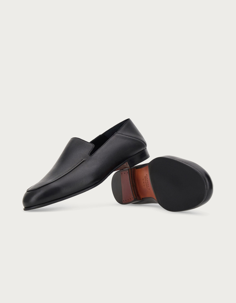 BLACK SHEEPSKIN LEATHER LOAFER 2