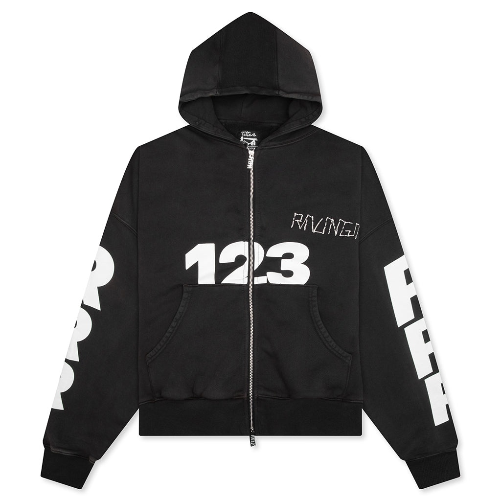 USO-123 CVA ZIP HOODIE - MECHANIC BLACK - 1