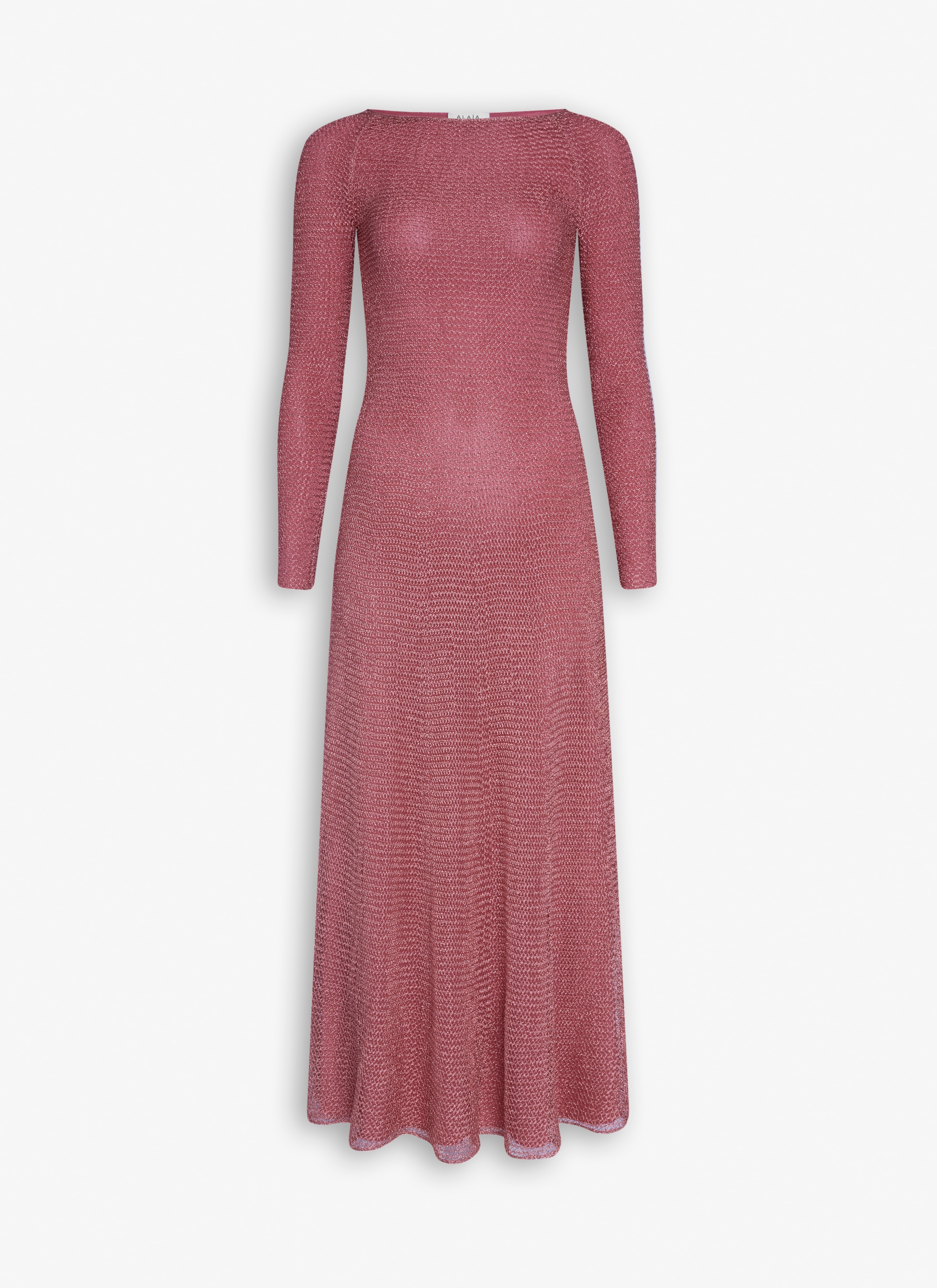 MESH KNIT LONG DRESS - 6