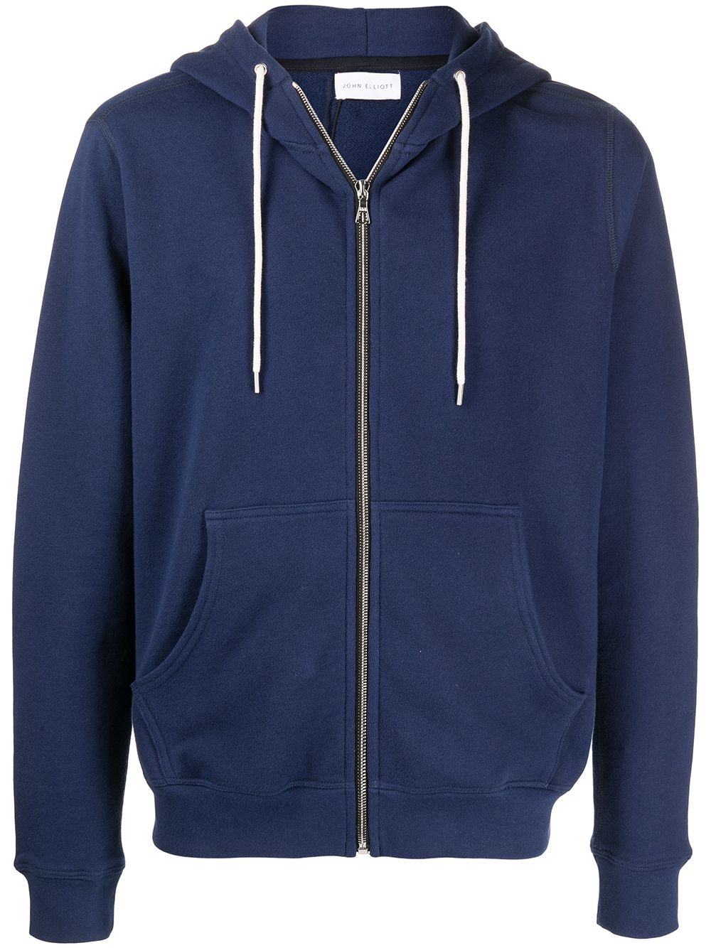 zip-up cotton hoodie - 1