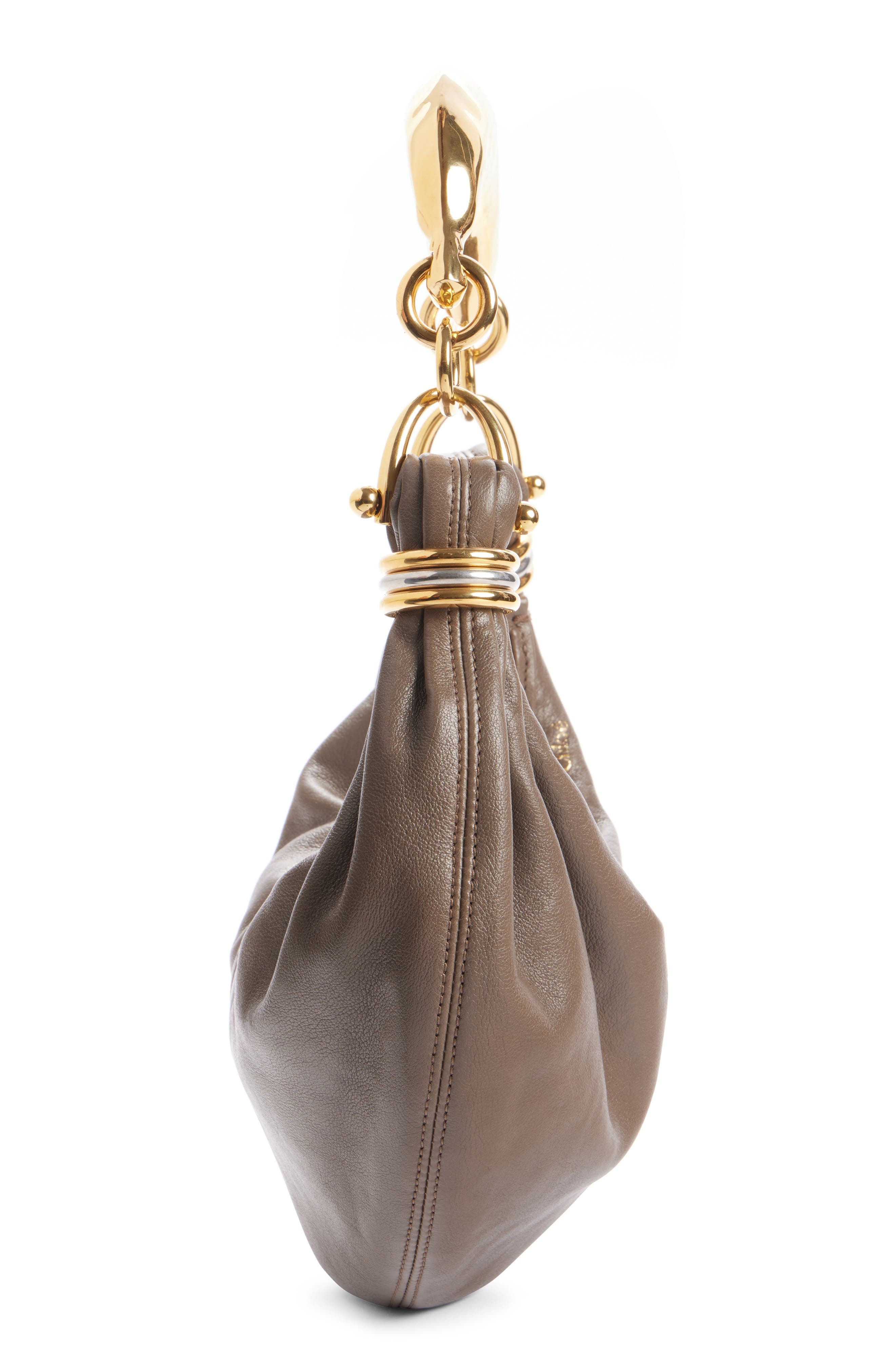 Chloé Bracelet Banana Hobo Bag in Flannel Grey 036 at Nordstrom - 4