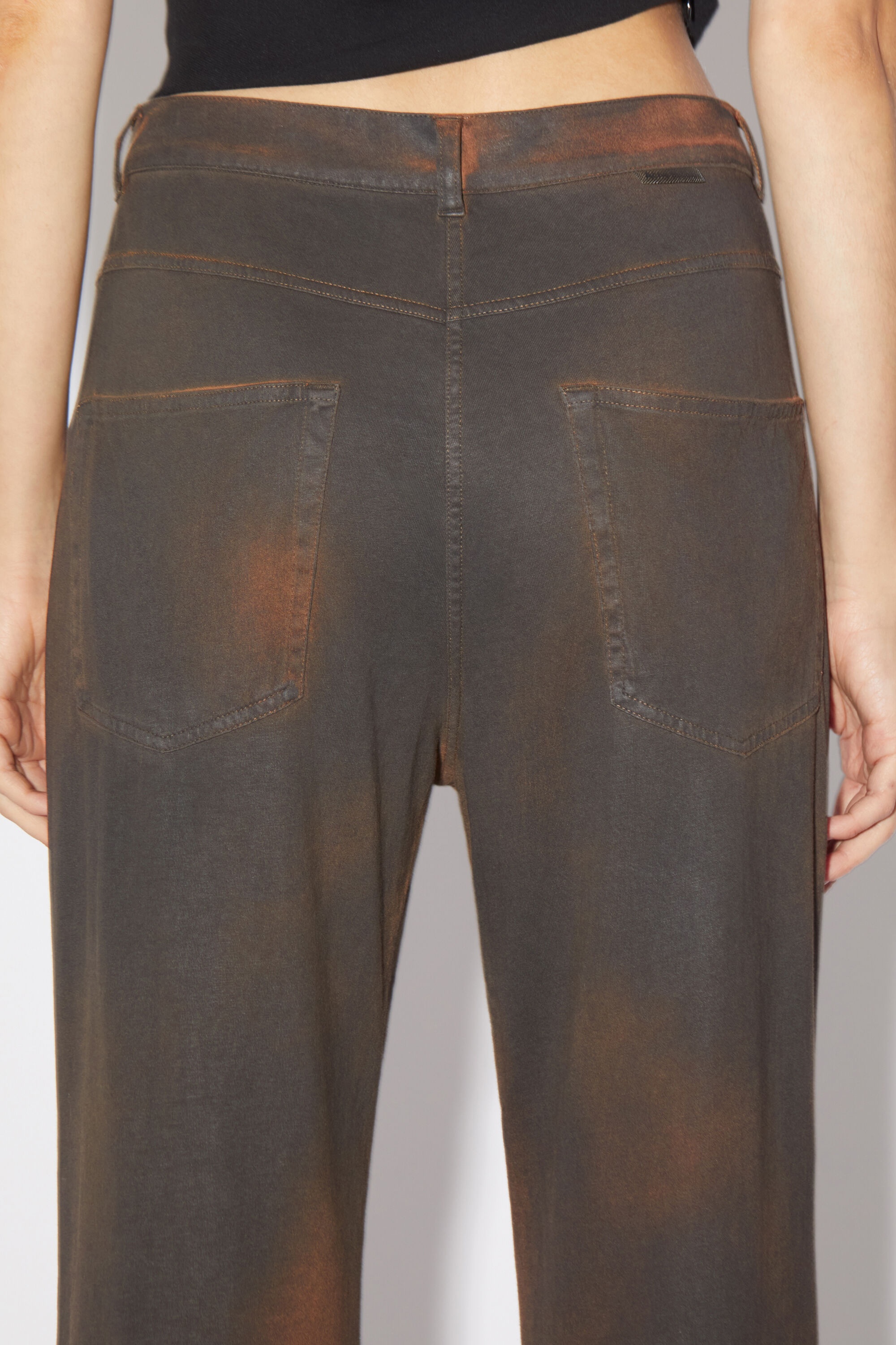 Dyed jersey trousers - Caramel brown - 5