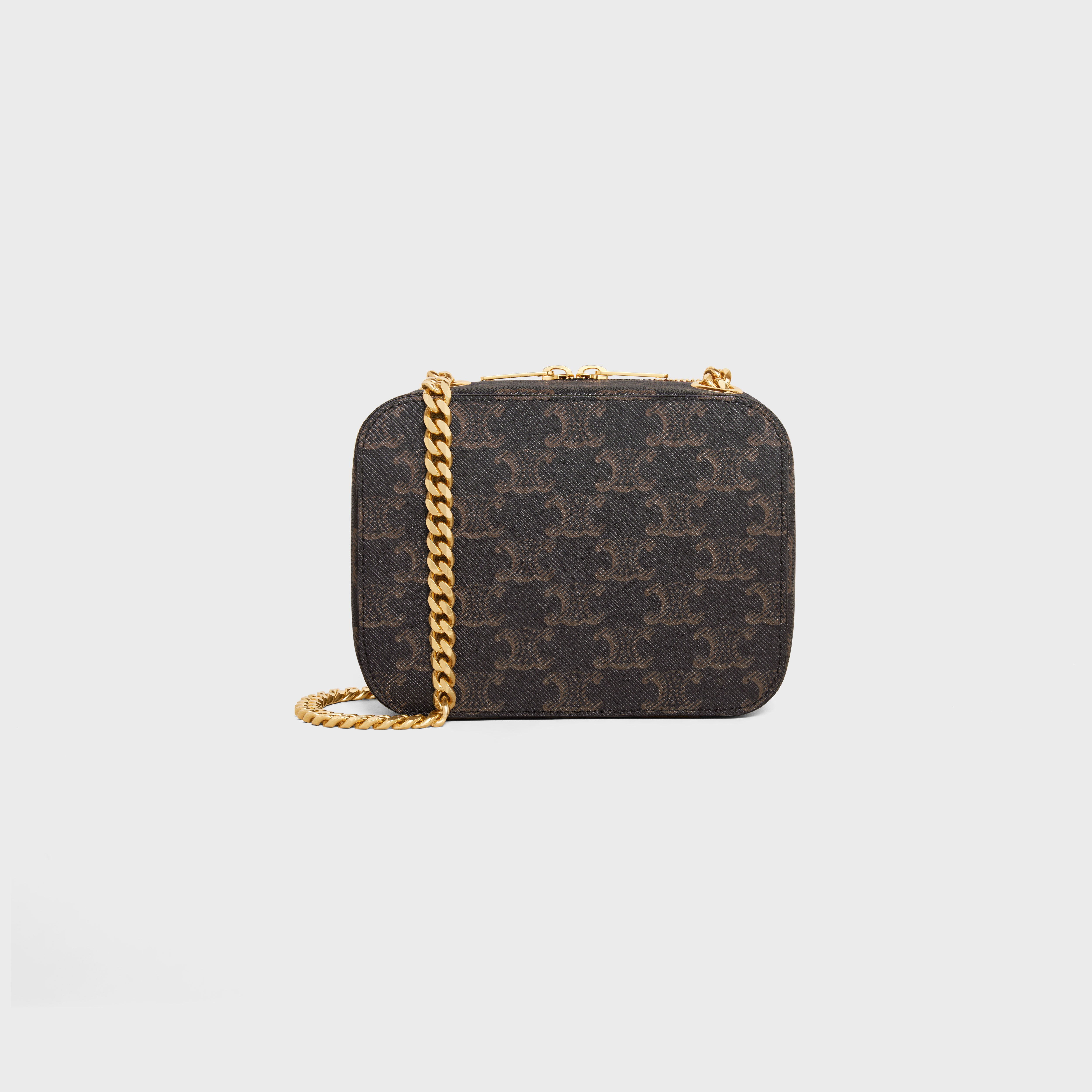 Box on chain CUIR TRIOMPHE in TRIOMPHE CANVAS and calfskin - 3