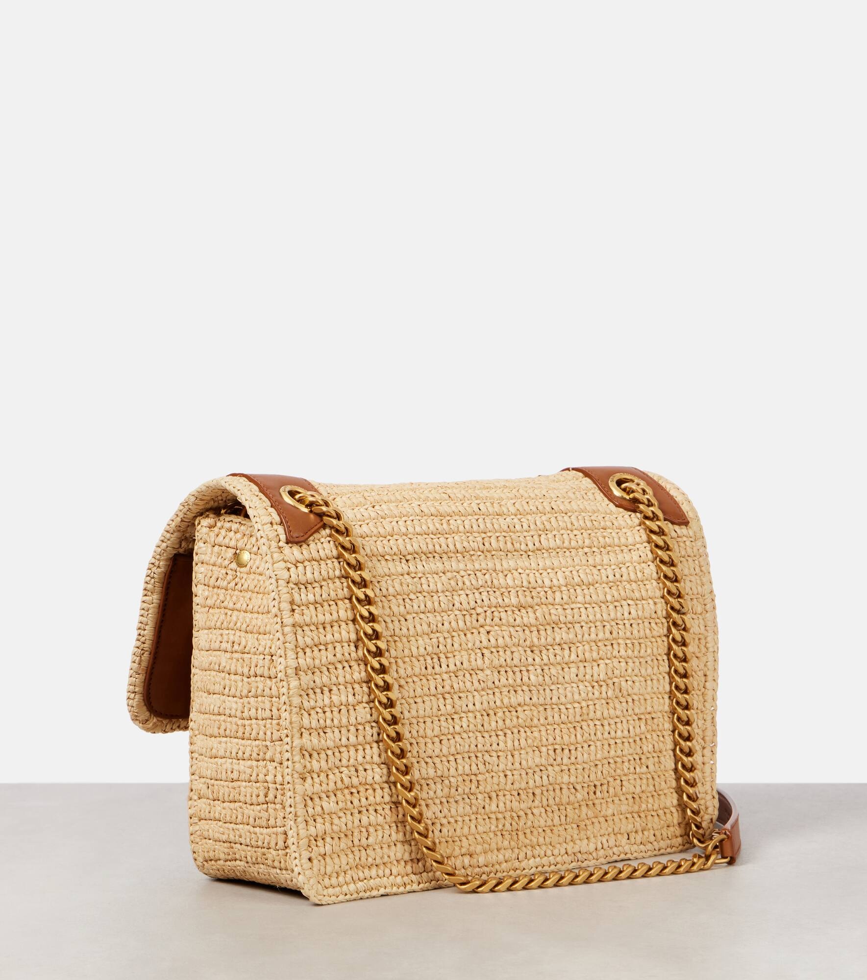 Niki Medium raffia shoulder bag - 4