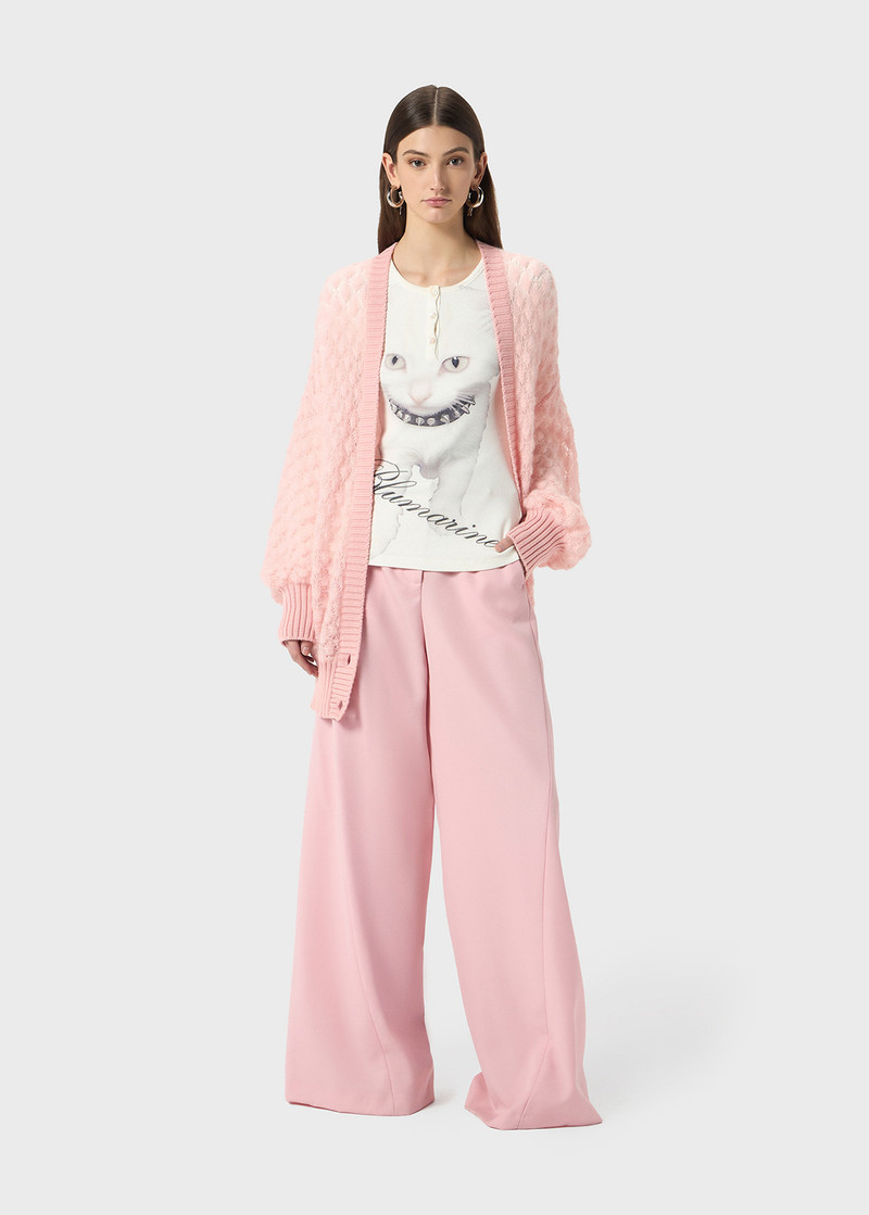Blumarine OVERSIZED OPENWORK KNIT CARDIGAN outlook