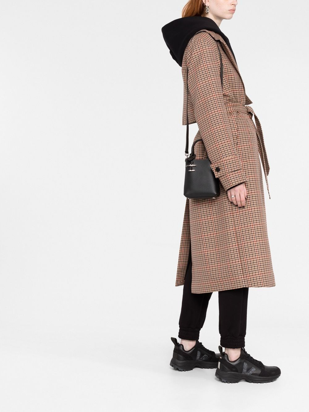 Leather micro bucket bag - 4