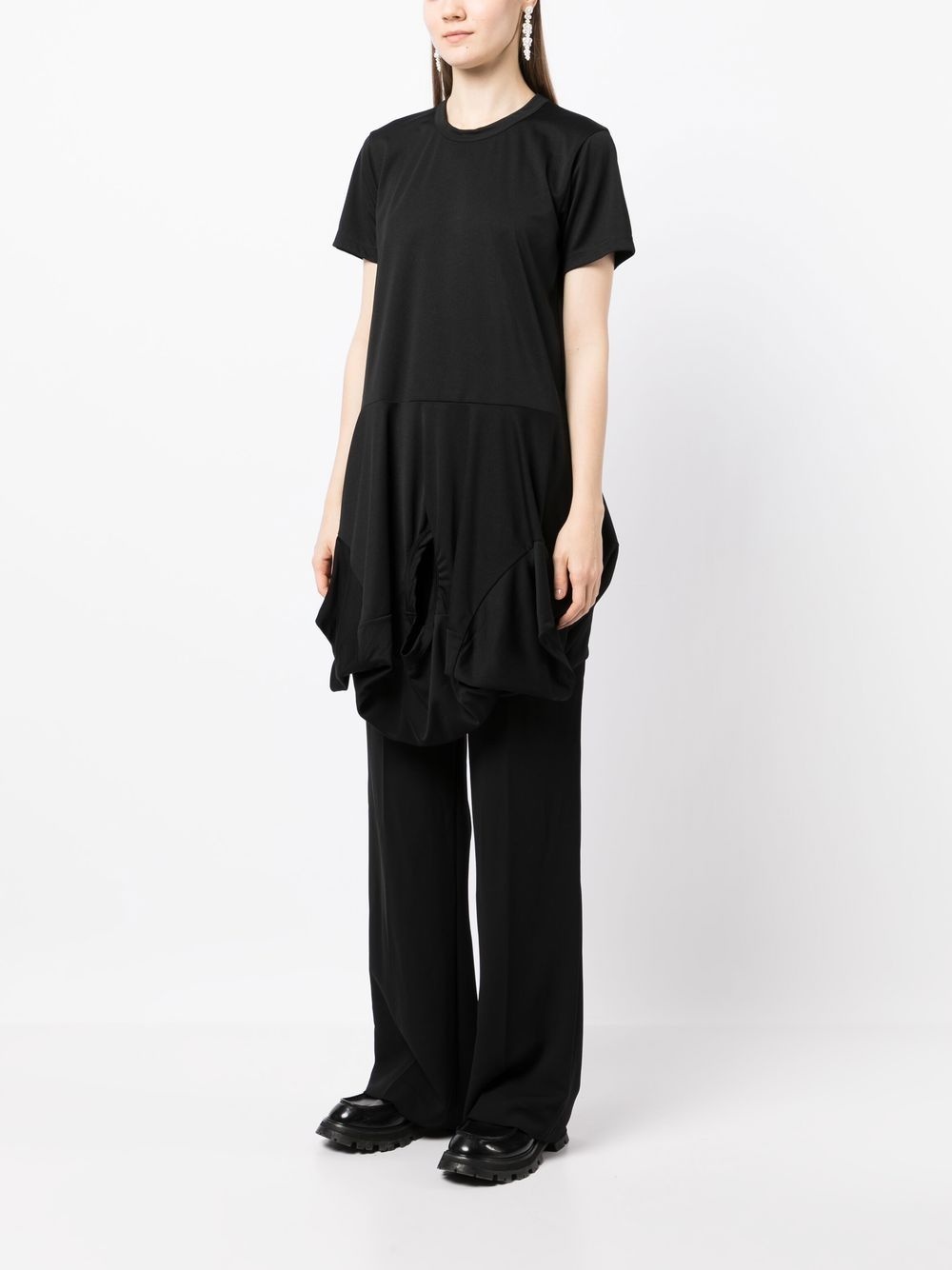 short-sleeve asymmetric T-shirt - 3