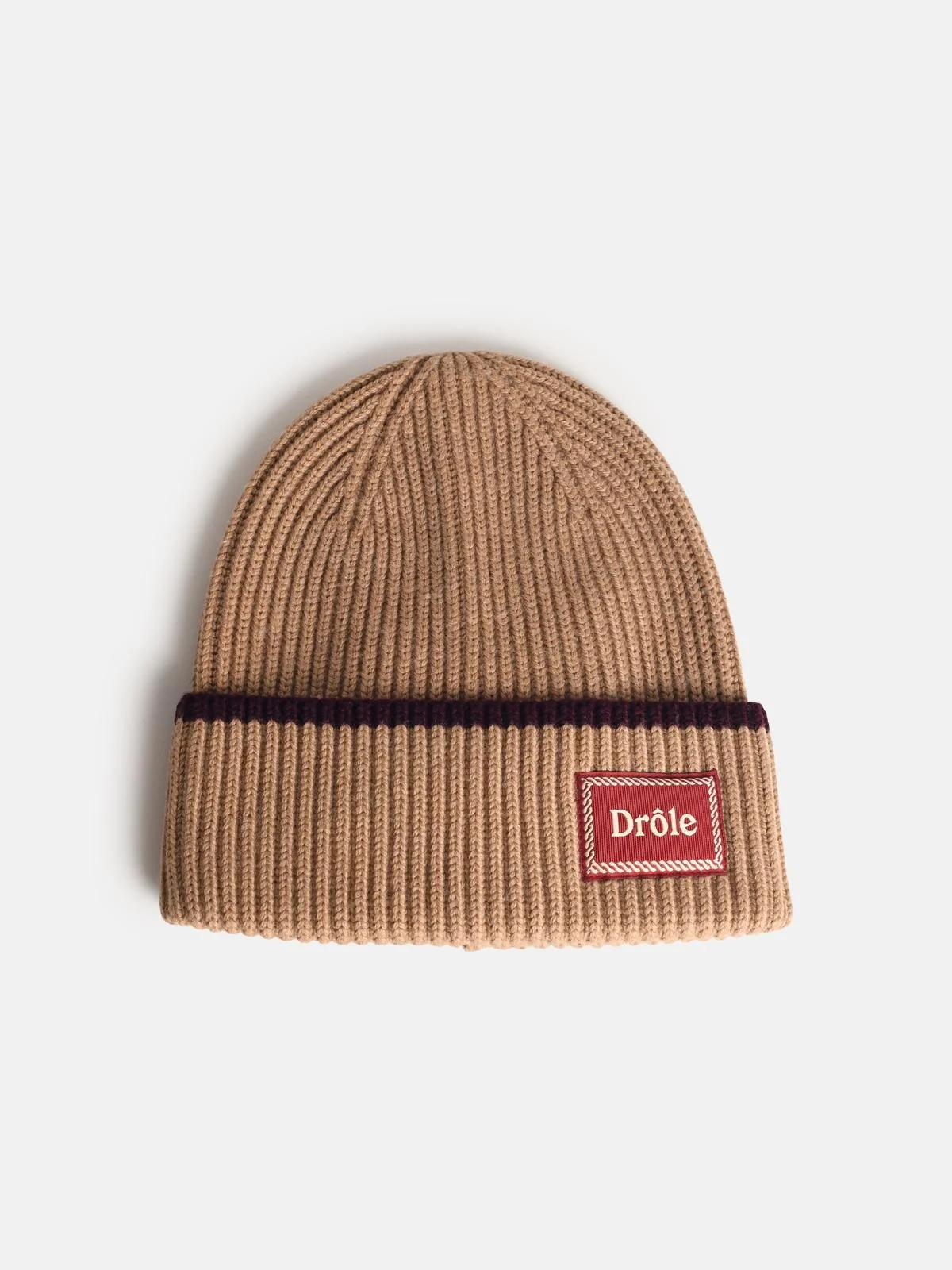 'LE BONNET LAINE' BEIGE MERINO WOOL BEANIE - 1