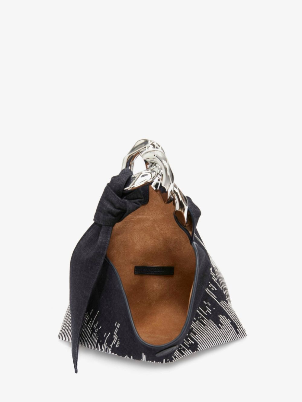 SMALL CHAIN HOBO - HOTFIX DENIM SHOULDER BAG - 4