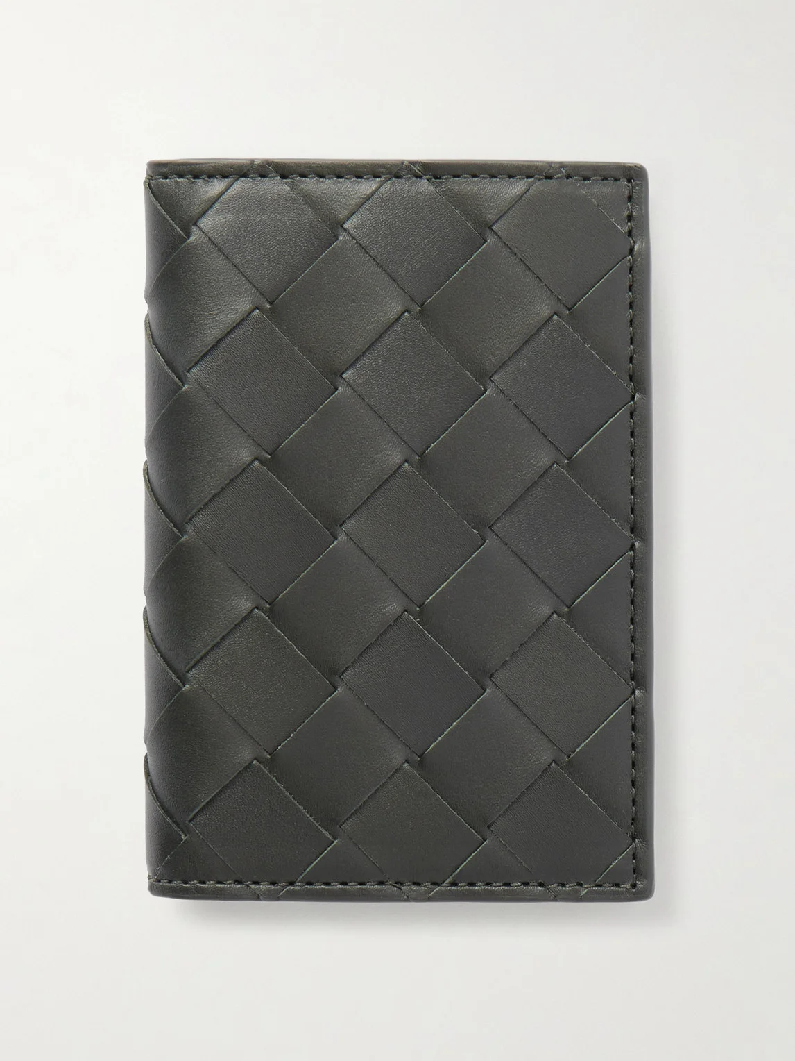 Intrecciato Leather Bifold Cardholder - 1