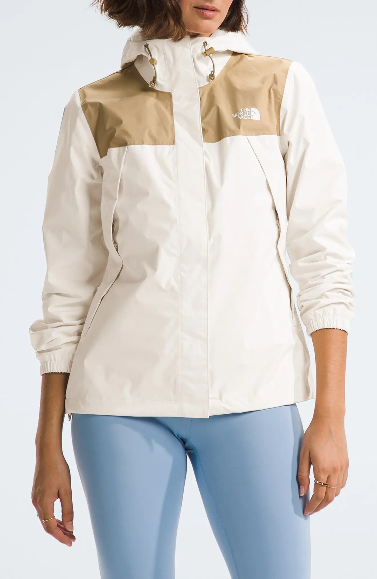 Antora Jacket in White Dune/Khaki Stone - 1