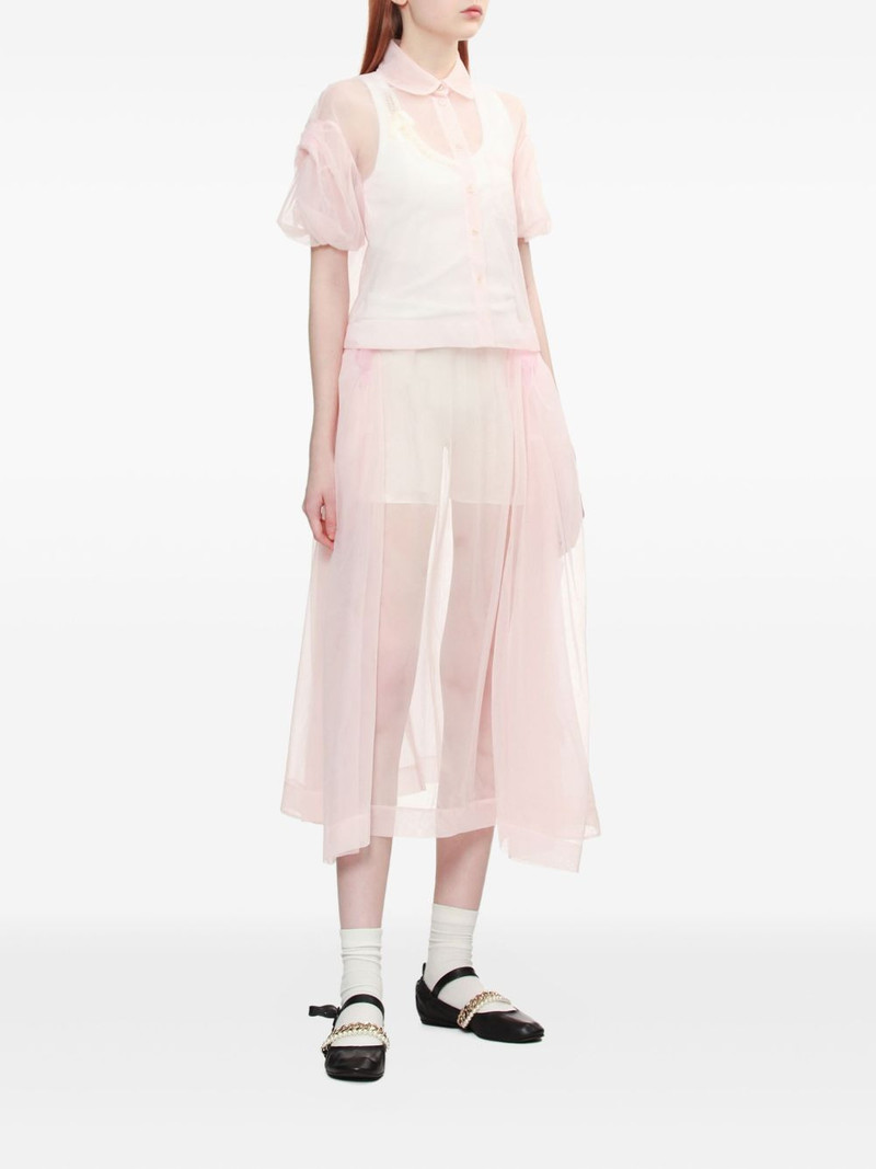 Simone Rocha pearl-chain-embellished tank top outlook