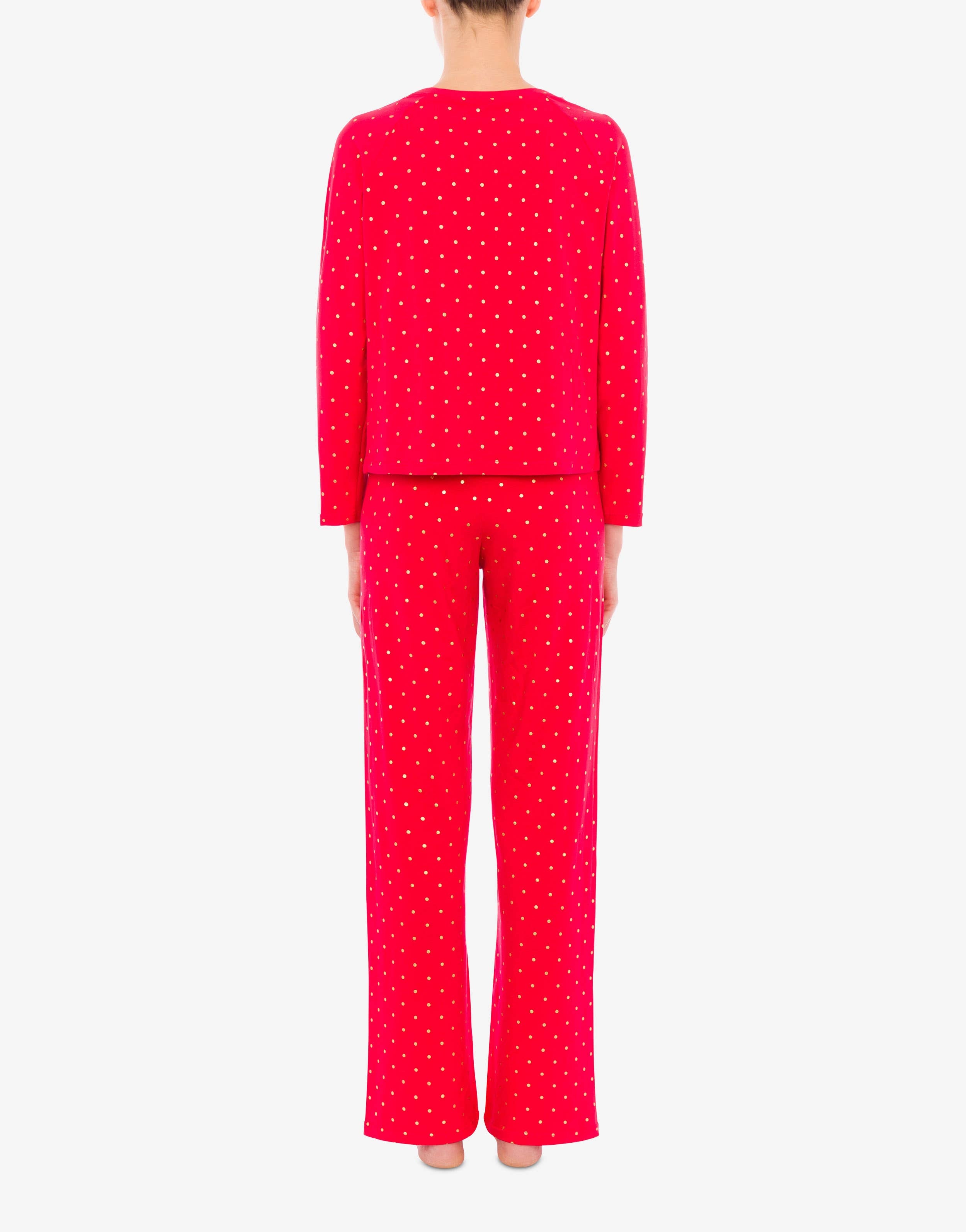 POLKA DOTS STRETCH JERSEY PYJAMAS - 3