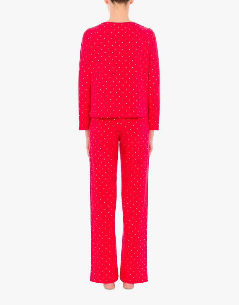 POLKA DOTS STRETCH JERSEY PYJAMAS 3