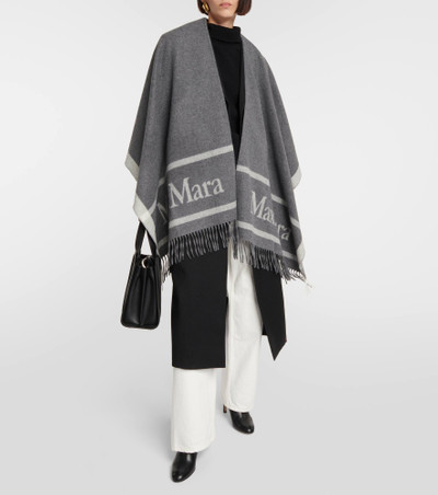 Max Mara Hilde wool poncho outlook