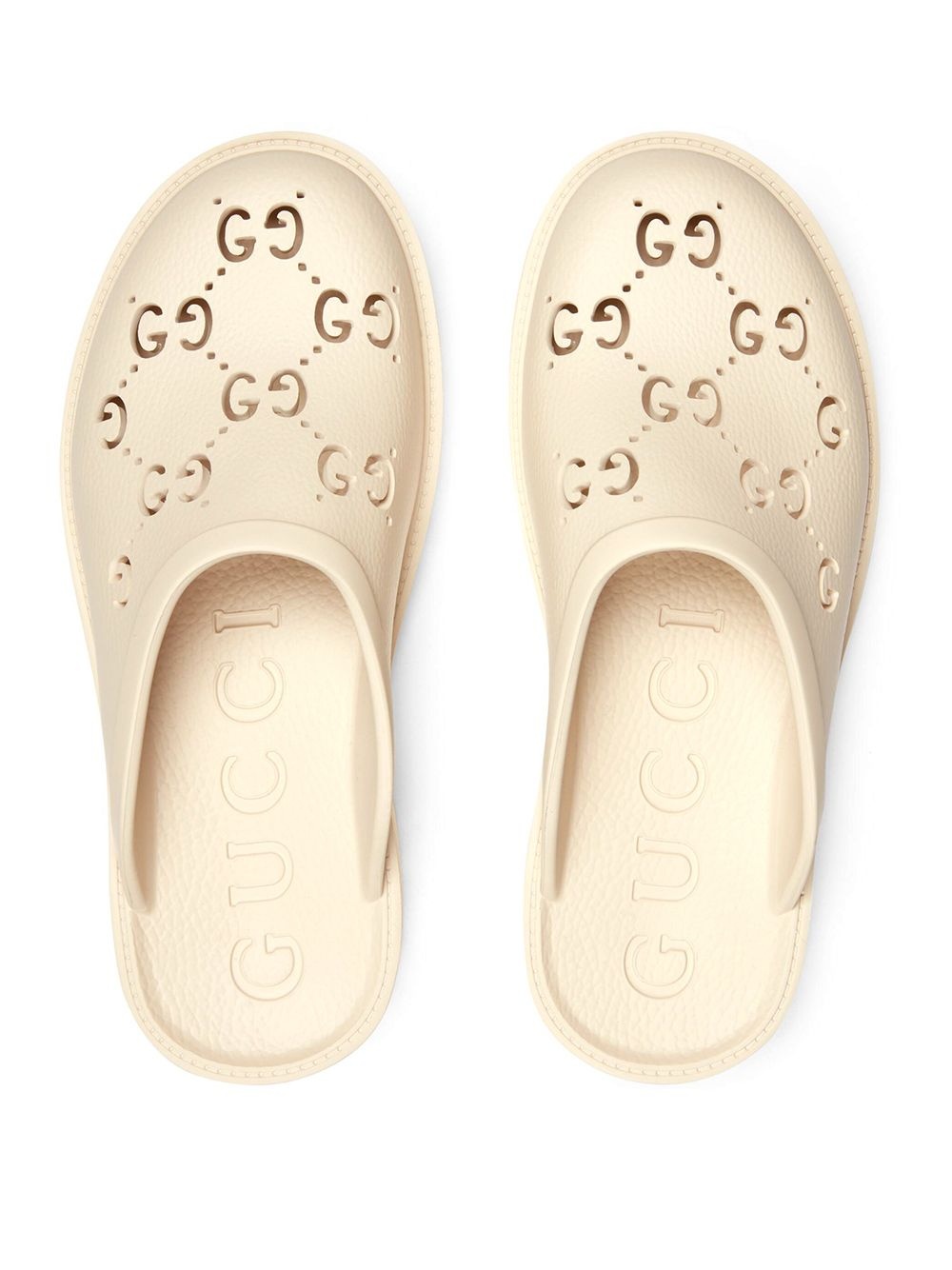 GG perforated slip-on sandals - 4